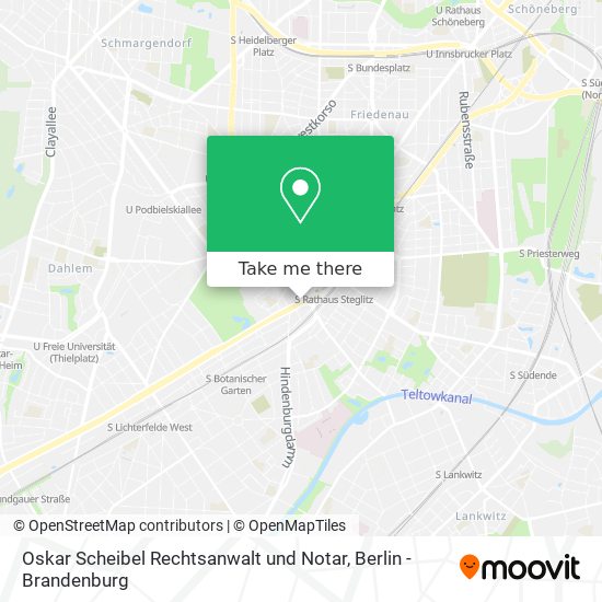 Карта Oskar Scheibel Rechtsanwalt und Notar