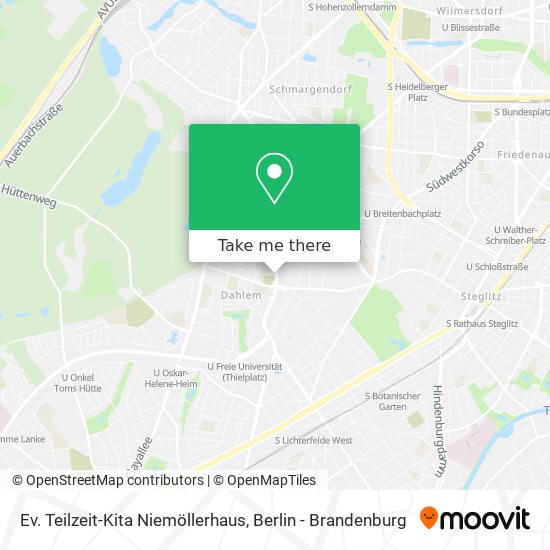 Ev. Teilzeit-Kita Niemöllerhaus map