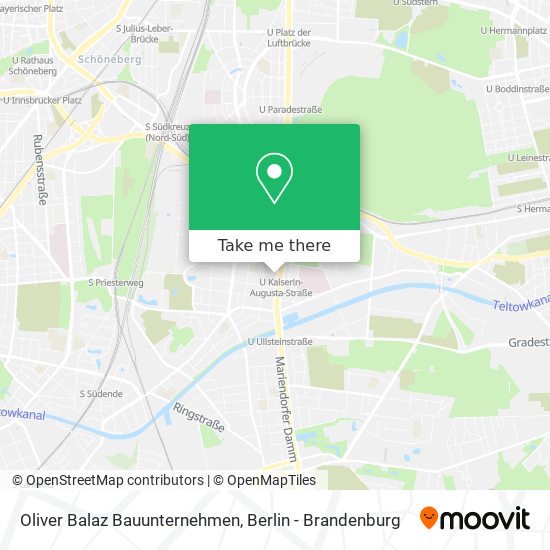 Oliver Balaz Bauunternehmen map