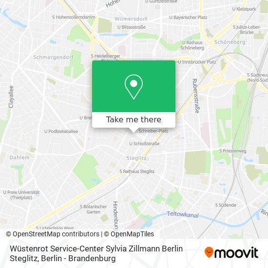 Wüstenrot Service-Center Sylvia Zillmann Berlin Steglitz map