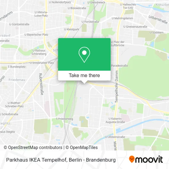 Карта Parkhaus IKEA Tempelhof