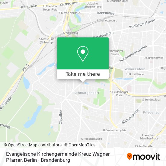 Evangelische Kirchengemeinde Kreuz Wagner Pfarrer map