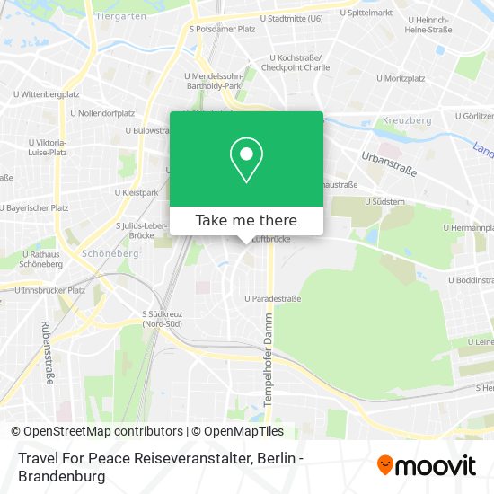 Travel For Peace Reiseveranstalter map