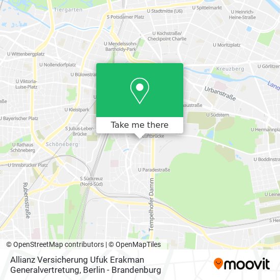 Allianz Versicherung Ufuk Erakman Generalvertretung map