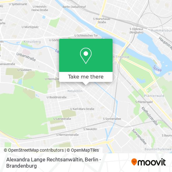 Alexandra Lange Rechtsanwältin map