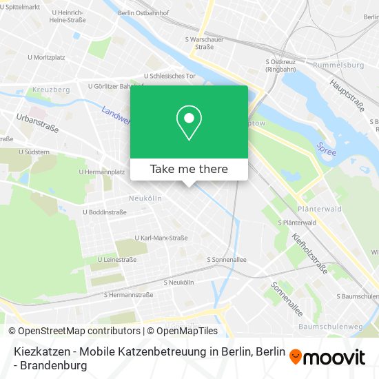 Kiezkatzen - Mobile Katzenbetreuung in Berlin map