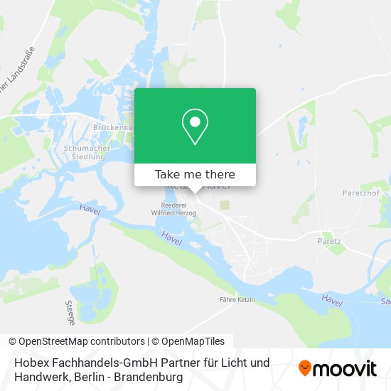 Карта Hobex Fachhandels-GmbH Partner für Licht und Handwerk