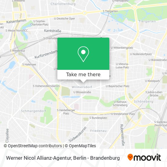 Карта Werner Nicol Allianz-Agentur