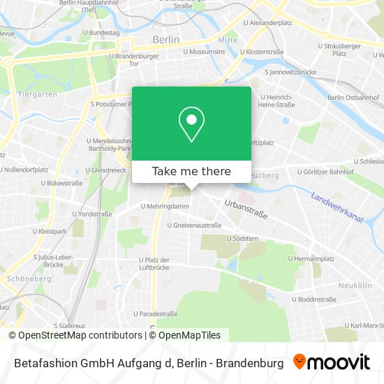 Betafashion GmbH Aufgang d map