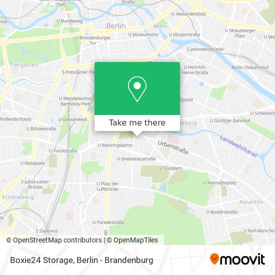 Boxie24 Storage map