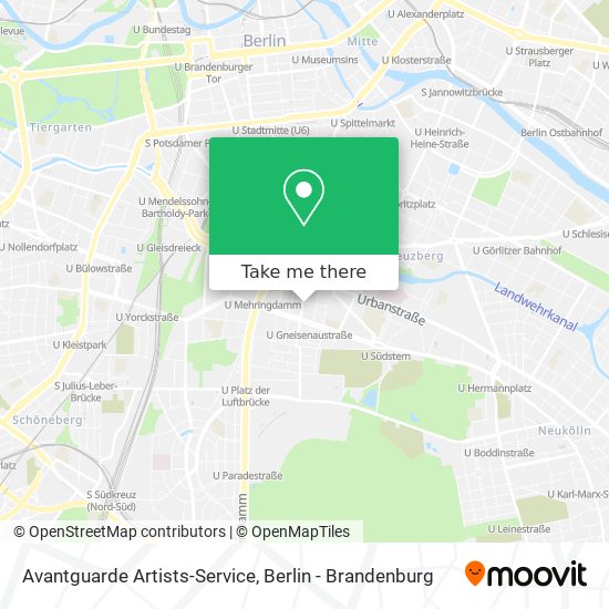 Avantguarde Artists-Service map
