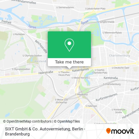 SIXT GmbH & Co. Autovermietung map