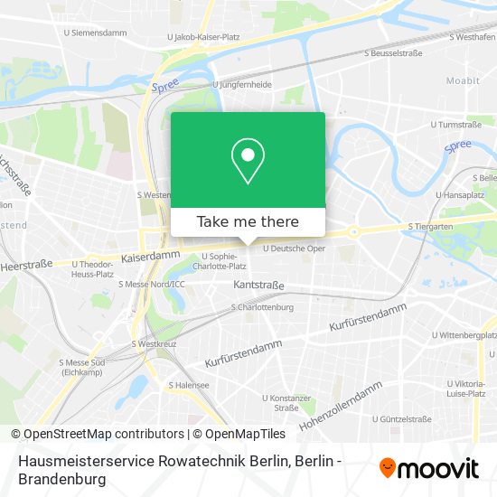 Карта Hausmeisterservice Rowatechnik Berlin