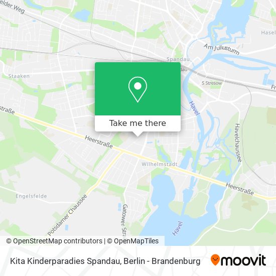 Карта Kita Kinderparadies Spandau