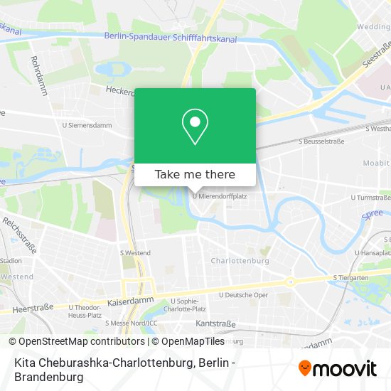 Карта Kita Cheburashka-Charlottenburg