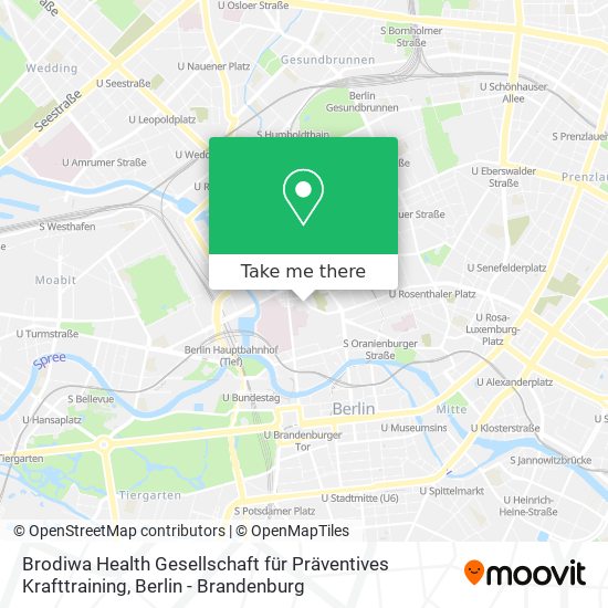 Brodiwa Health Gesellschaft für Präventives Krafttraining map