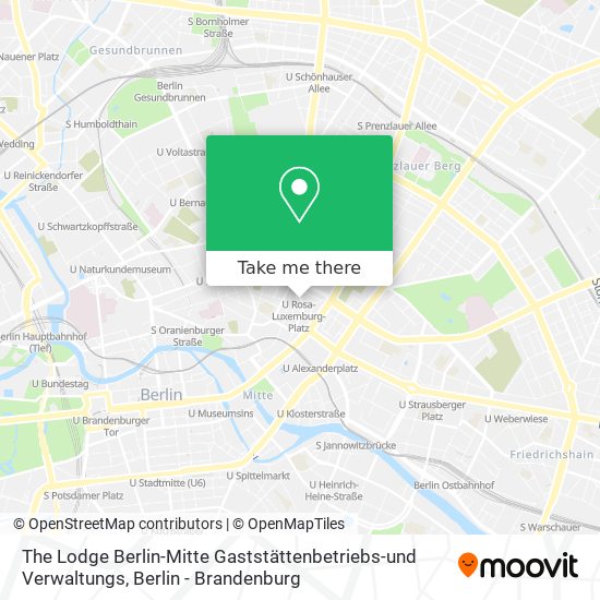 The Lodge Berlin-Mitte Gaststättenbetriebs-und Verwaltungs map