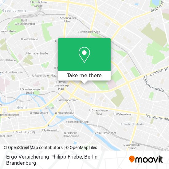 Карта Ergo Versicherung Philipp Friebe