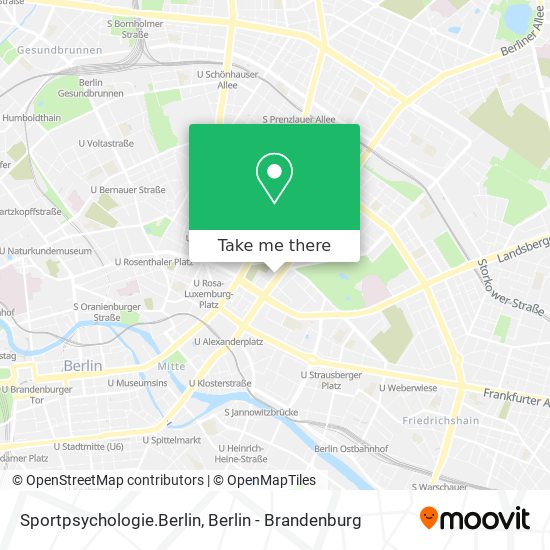 Sportpsychologie.Berlin map