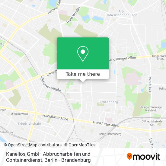 Kanellos GmbH Abbrucharbeiten und Containerdienst map