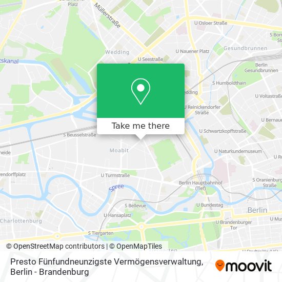 Presto Fünfundneunzigste Vermögensverwaltung map