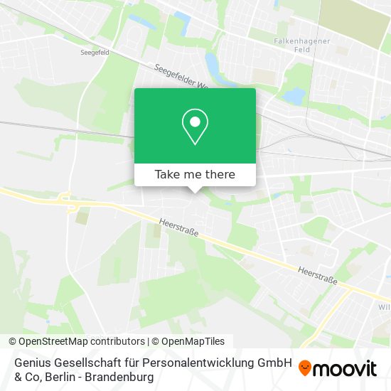 Карта Genius Gesellschaft für Personalentwicklung GmbH & Co