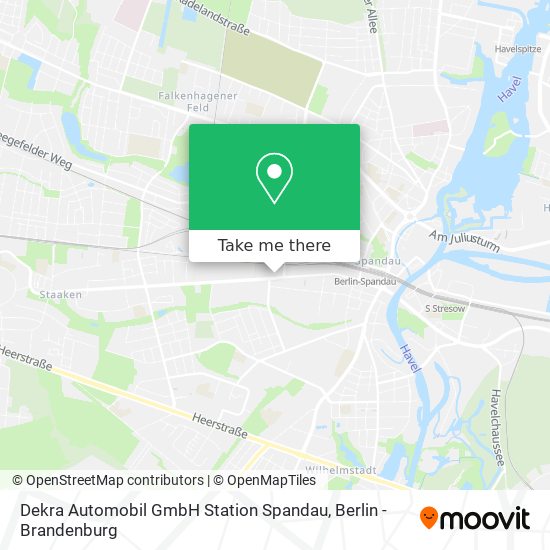 Dekra Automobil GmbH Station Spandau map