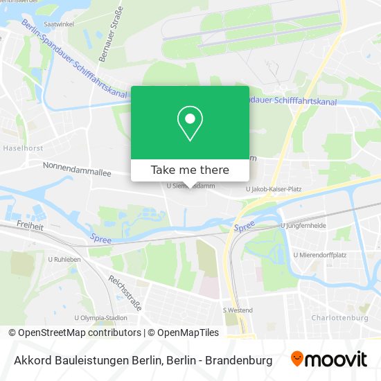 Карта Akkord Bauleistungen Berlin