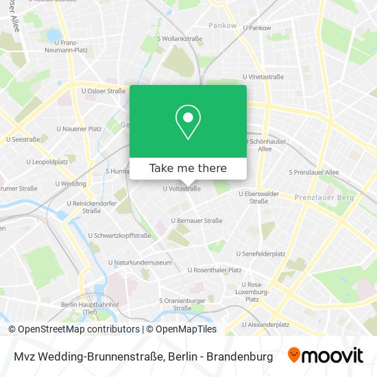 Карта Mvz Wedding-Brunnenstraße