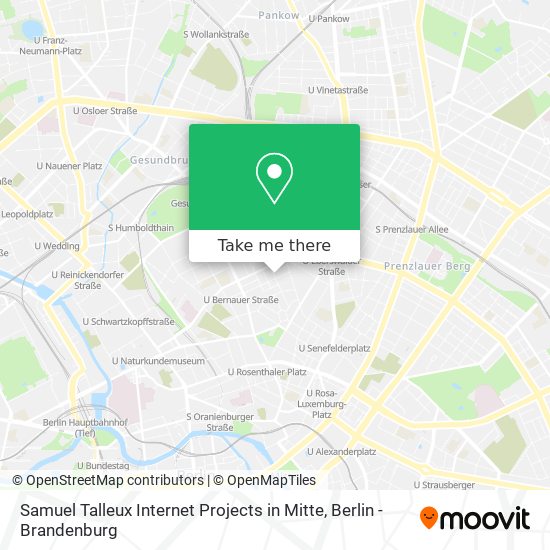 Samuel Talleux Internet Projects in Mitte map