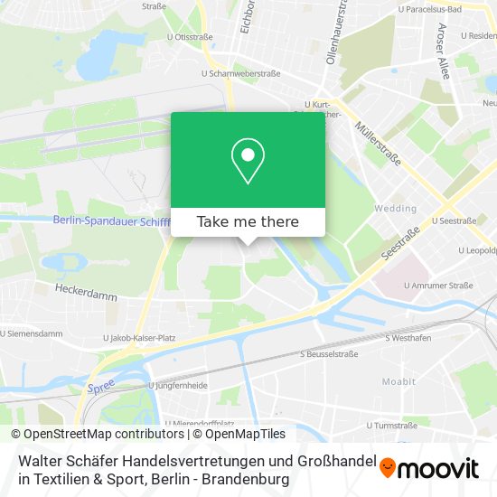 Карта Walter Schäfer Handelsvertretungen und Großhandel in Textilien & Sport