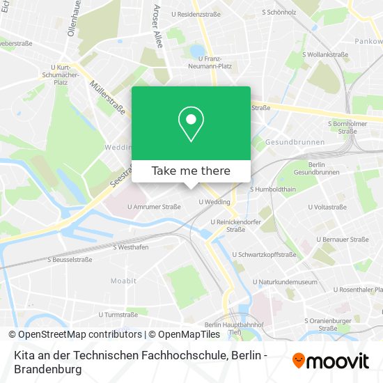 Kita an der Technischen Fachhochschule map