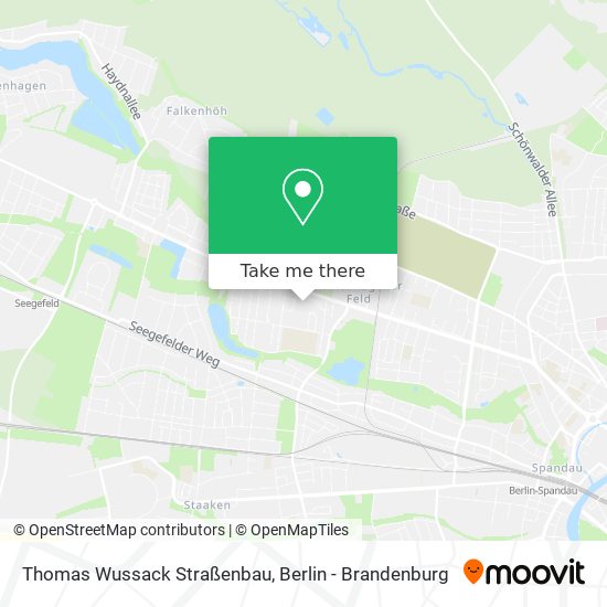 Карта Thomas Wussack Straßenbau