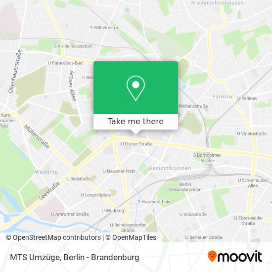 MTS Umzüge map