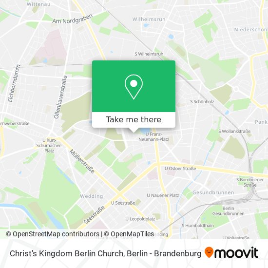 Christ's Kingdom Berlin Church map