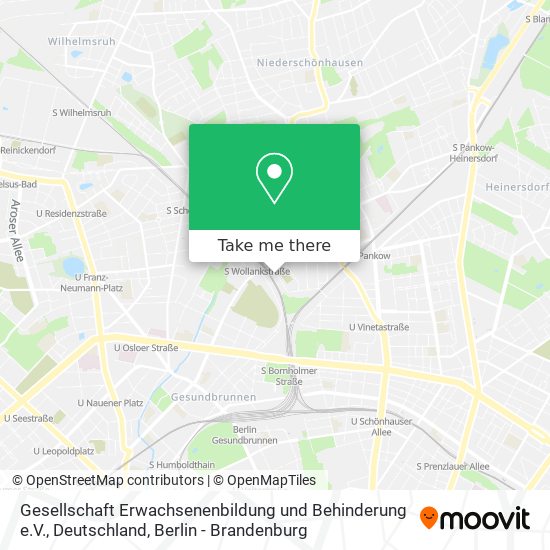 Gesellschaft Erwachsenenbildung und Behinderung e.V., Deutschland map