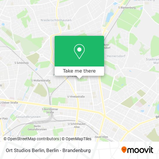 Ort Studios Berlin map