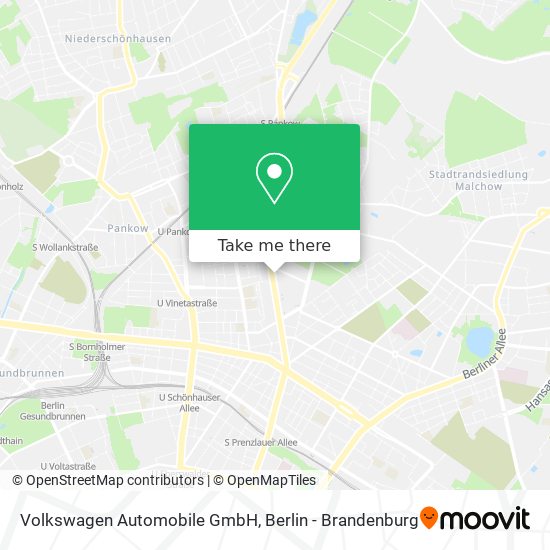 Карта Volkswagen Automobile GmbH