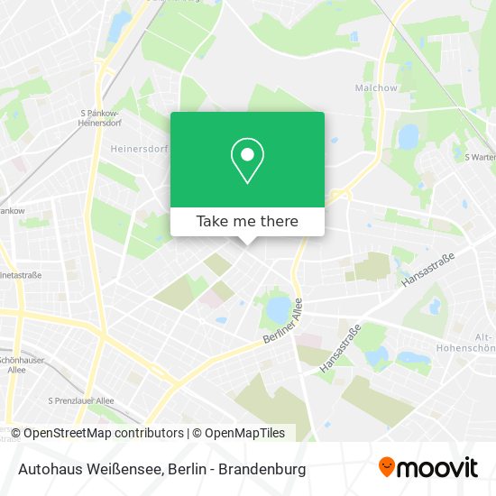 Autohaus Weißensee map