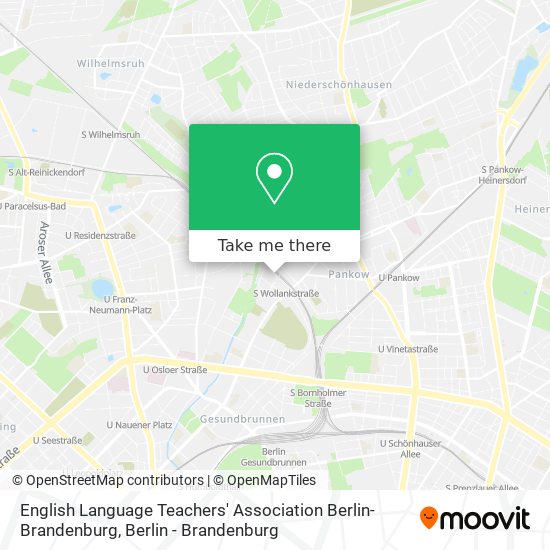 English Language Teachers' Association Berlin-Brandenburg map