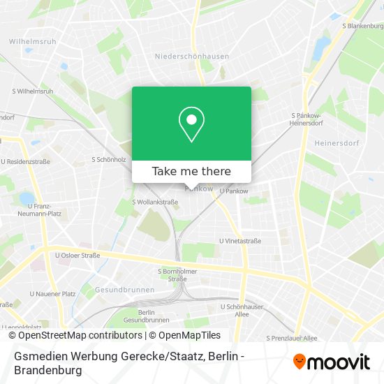 Gsmedien Werbung Gerecke / Staatz map