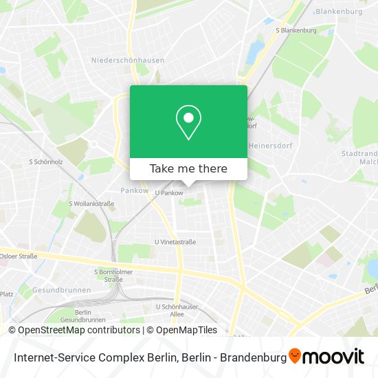 Internet-Service Complex Berlin map