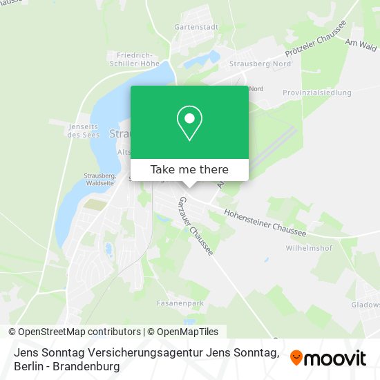 Jens Sonntag Versicherungsagentur Jens Sonntag map