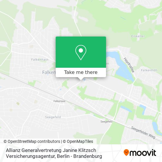 Allianz Generalvertretung Janine Klitzsch Versicherungsagentur map