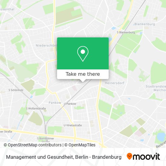 Management und Gesundheit map