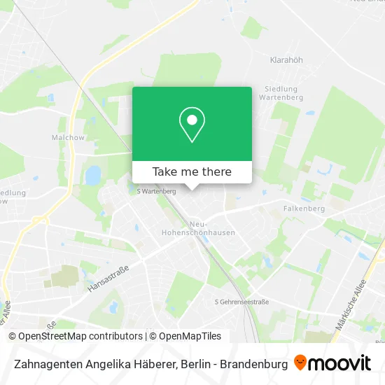 Карта Zahnagenten Angelika Häberer