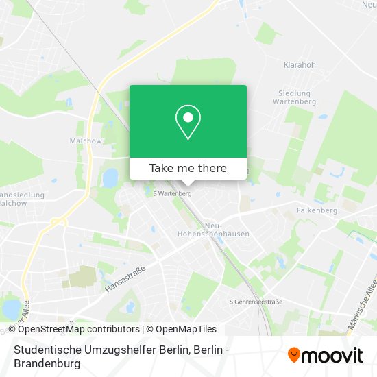 Карта Studentische Umzugshelfer Berlin