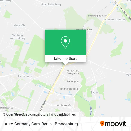 Карта Auto Germany Cars