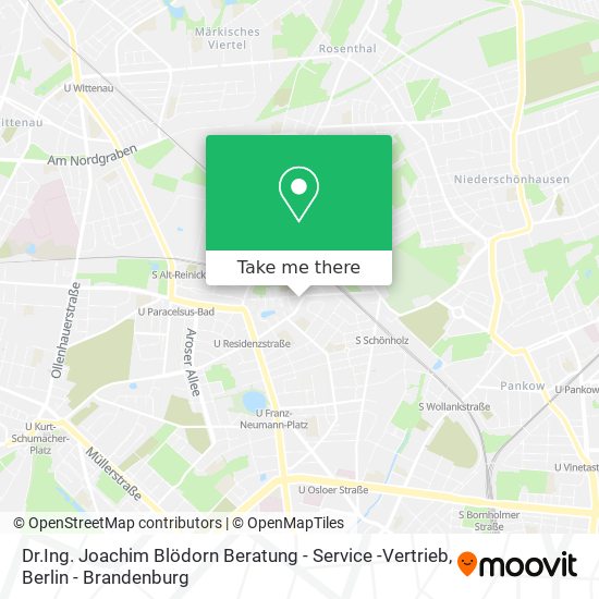 Dr.Ing. Joachim Blödorn Beratung - Service -Vertrieb map