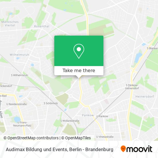 Карта Audimax Bildung und Events